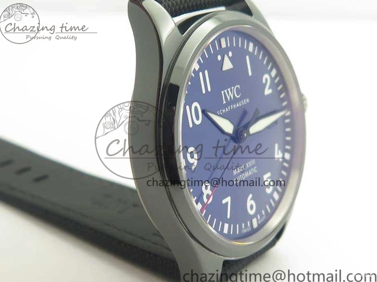 MIROTIME 0409 HighQuality Mark XVIII LAUREUS IW324703 Black Ceramic MKF Best Edition On Black Nylon Strap A 7218